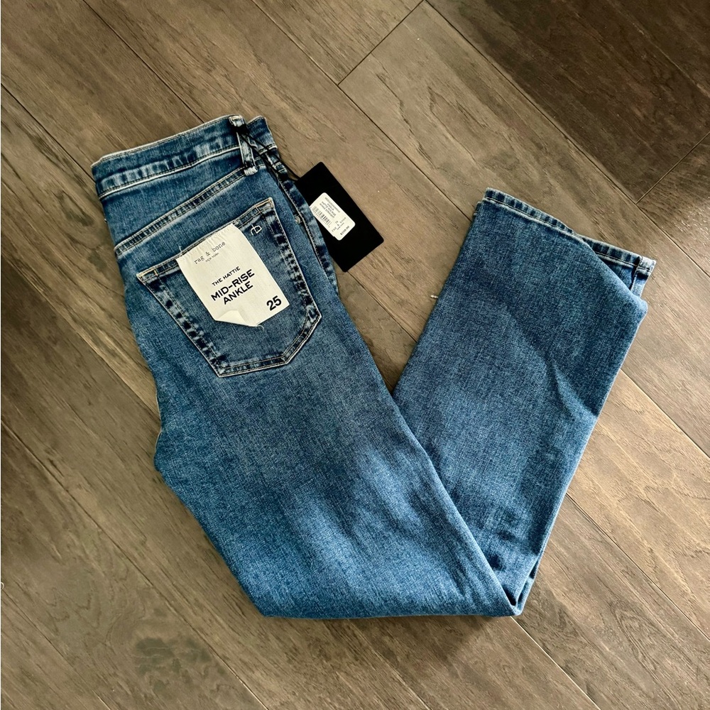 NWT Rag & Bone Hattie Mid-Rise Ankle Jeans Size 25